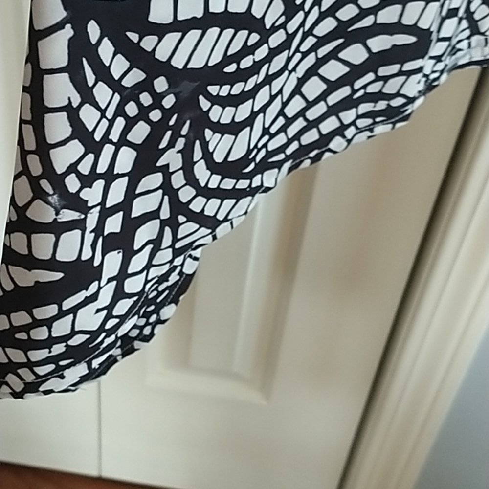 Antthony Original Black White Caftan Top M - Picture 8 of 9